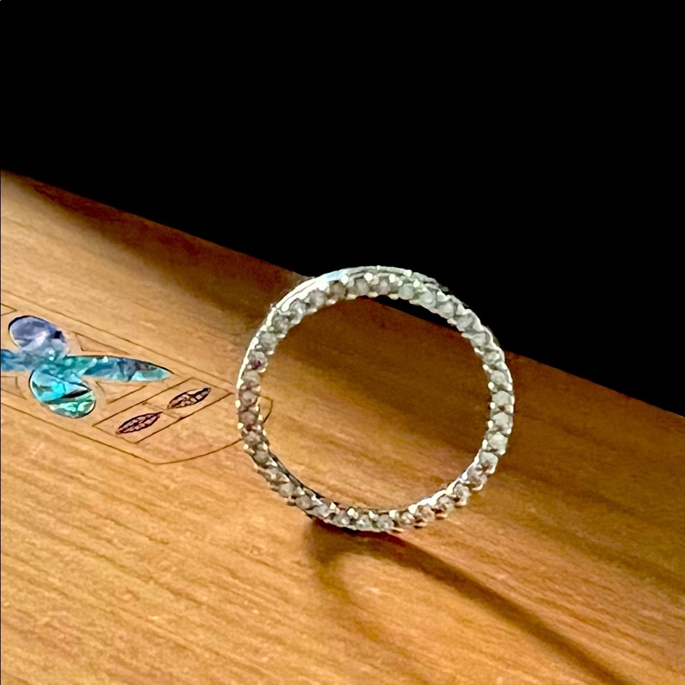 Diamond pendant. 1 inch diameter